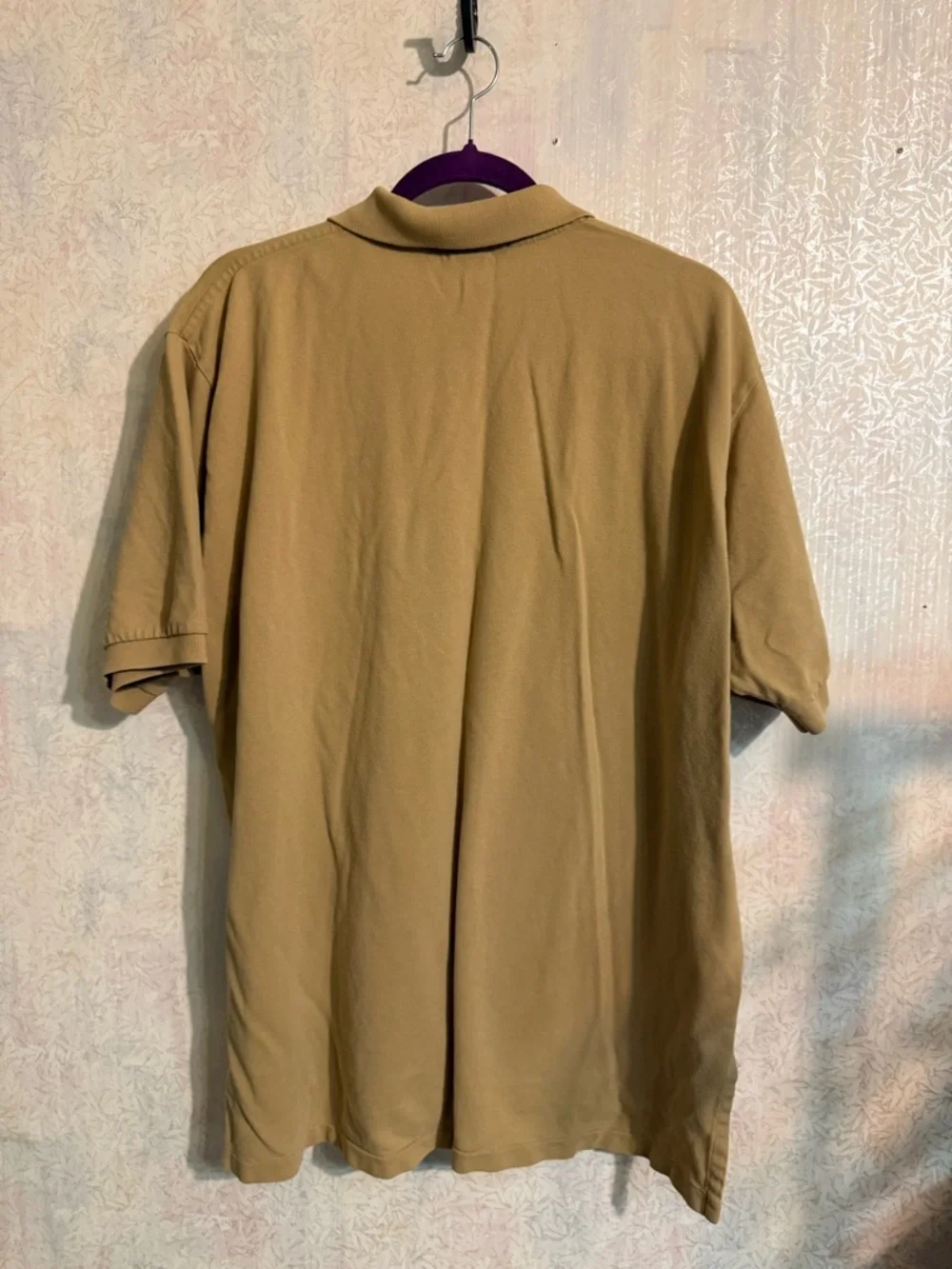 Ralph Lauren Men's Polo in Khaki Tan with Embroidered Pony, Golf, Casual XL